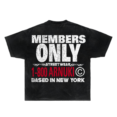 Arnuki Takeover Streetwear Tee Black Cotton True To Size Graphic Tee For Everyday Street Style